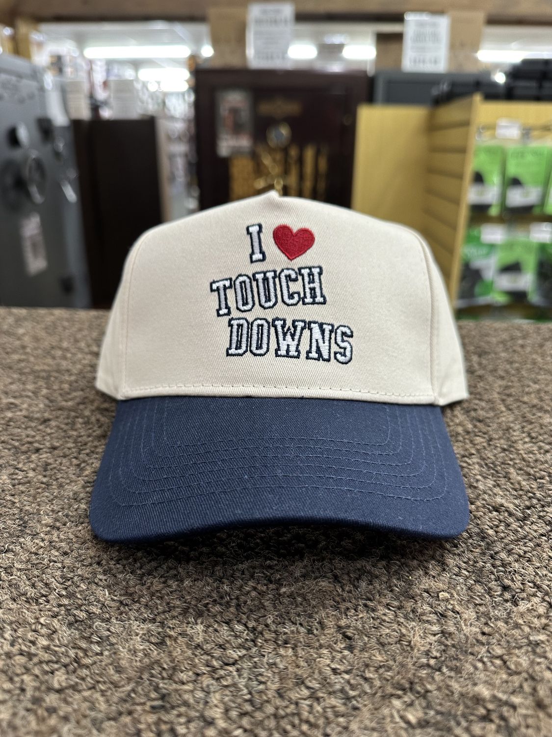 I Heart Touchdowns Trucker Hat