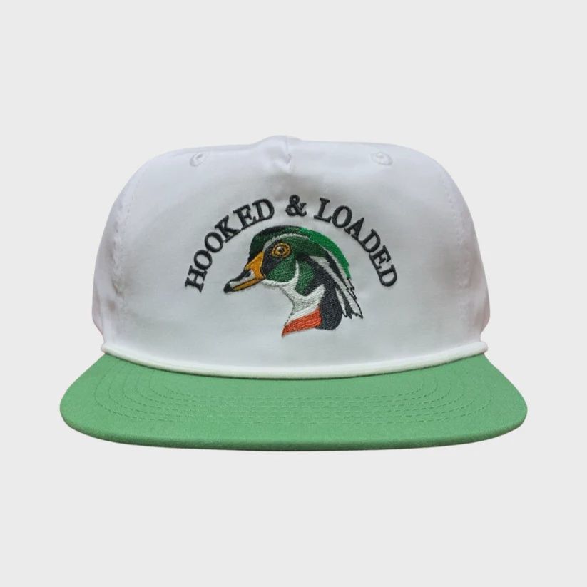 Woodie White/Green Rope Hat