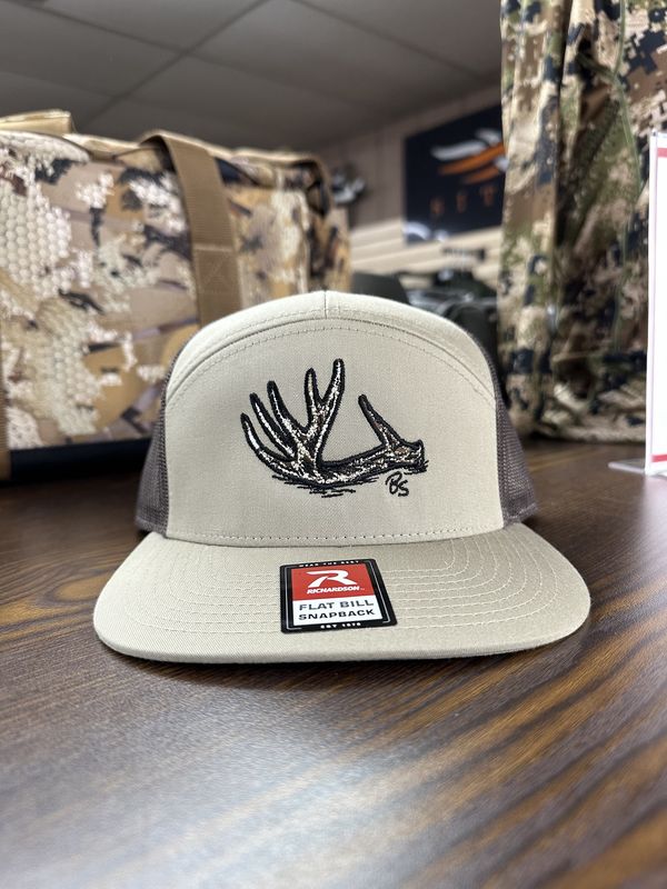Antler Shed 7-Panel Hat - Khaki/Brown