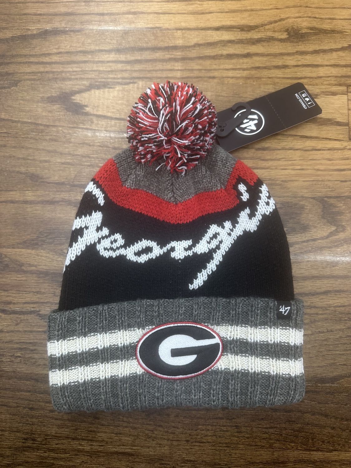 Georgia Bulldogs Charcoal Cuff Beanie