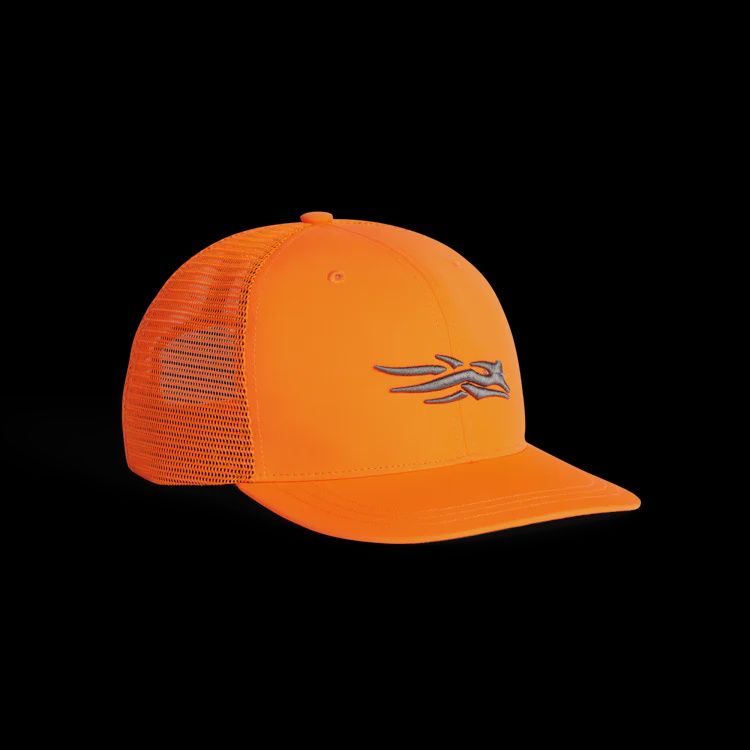Logo Trucker Hat Blaze Orange