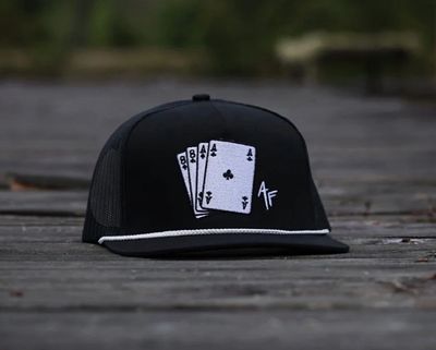 Dead Man`s Hand Trucker Hat - Black