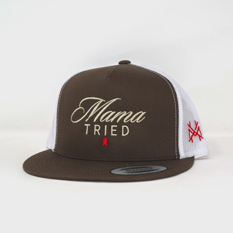 Mama Tried Ultra High Pro Hat - Brown/White