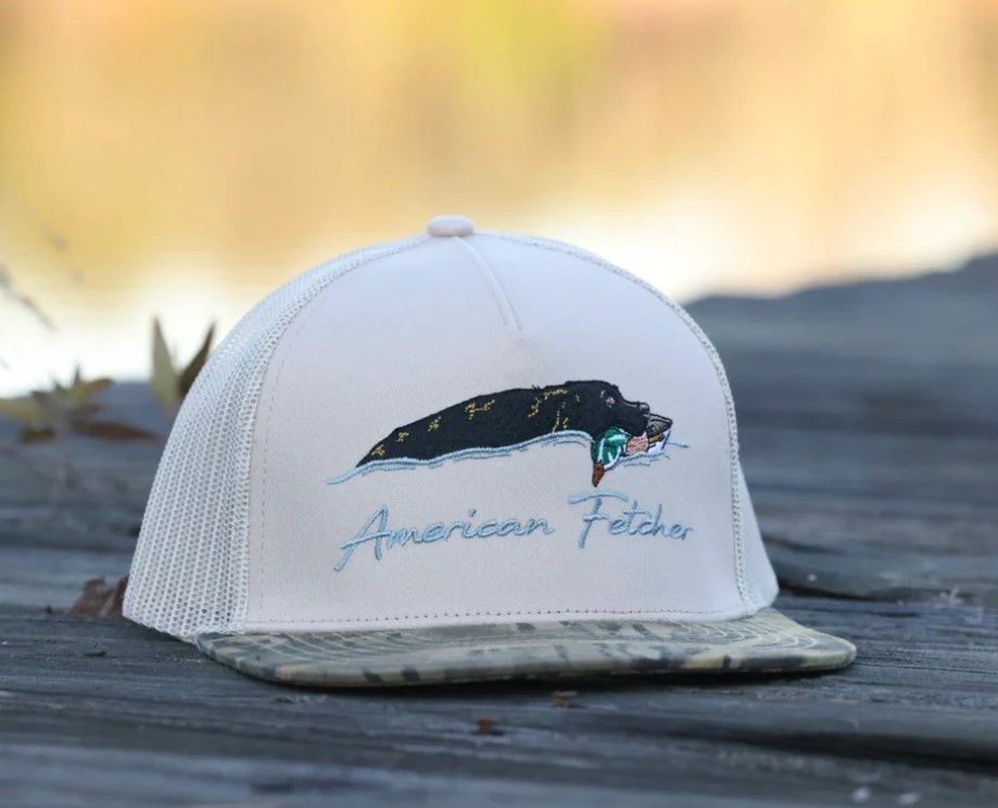 Woodie Retrieve Black Lab Trucker Hat