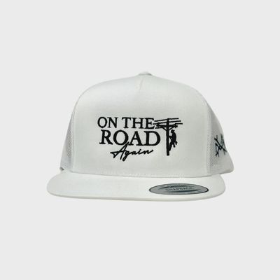 On The Road Again Trucker Hat - White