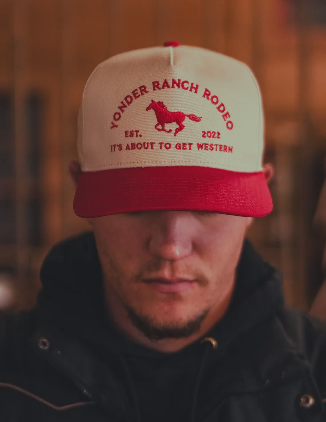 Red Western Snapback Hat