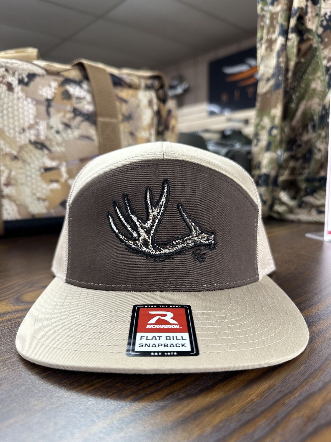 Antler Shed 7-Panel Hat - Brown/Khaki