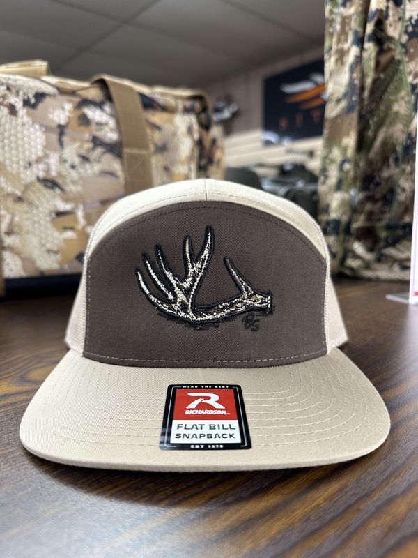 Antler Shed 7-Panel Hat - Brown/Khaki