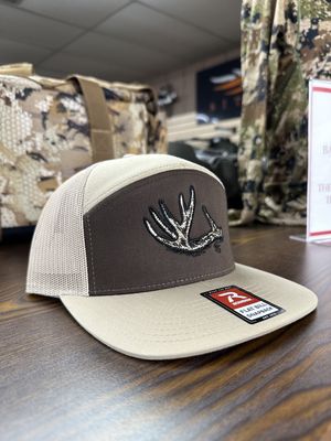 Antler Shed 7-Panel Hat - Brown/Khaki
