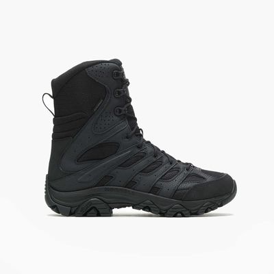 Men&#39;s 8&quot; Moab 3 WP Black Tactical Side Zip Boot