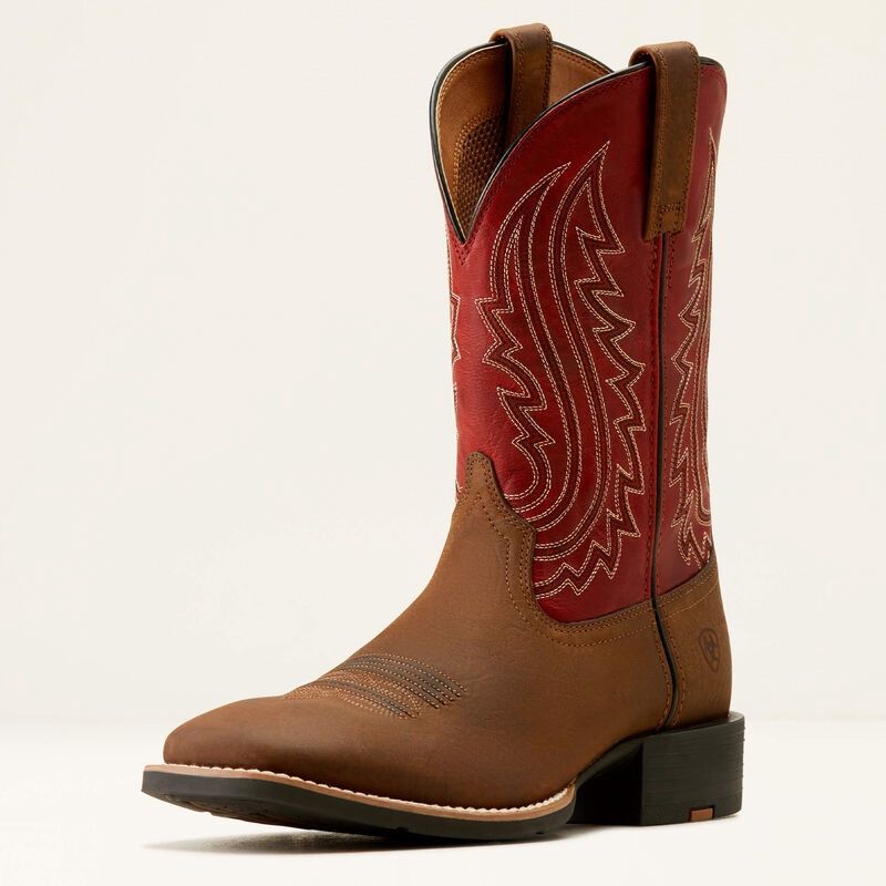 Men&#39;s Sport Big Country Western Boot - Willow Branch/Bright Red