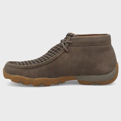 Taupe Greay &amp; Black Chukka Driving Moc
