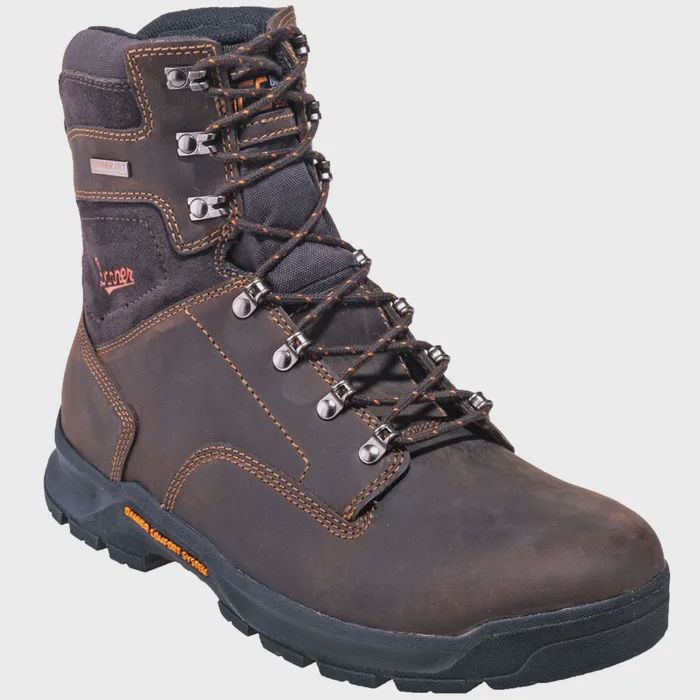 Crafter 8&quot; Waterproof Brown Work Boot