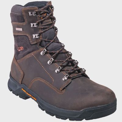 Crafter 8&quot; Waterproof Brown Work Boot