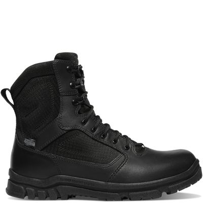 Lookout Side-Zip 8" Waterproof Black Uniform Boot