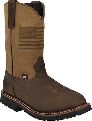 Men&#39;s 11&quot; Waterproof Western Wellington Work Boot