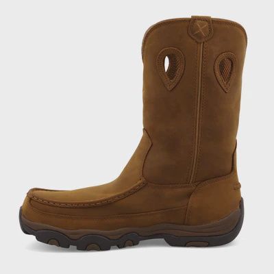 Safety Toe Oiled Saddle 11&quot; Work Pull On Hiker Boot