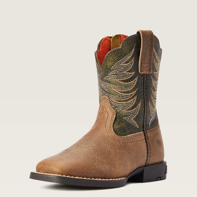 Child Firecatcher Distressed Brown Boots