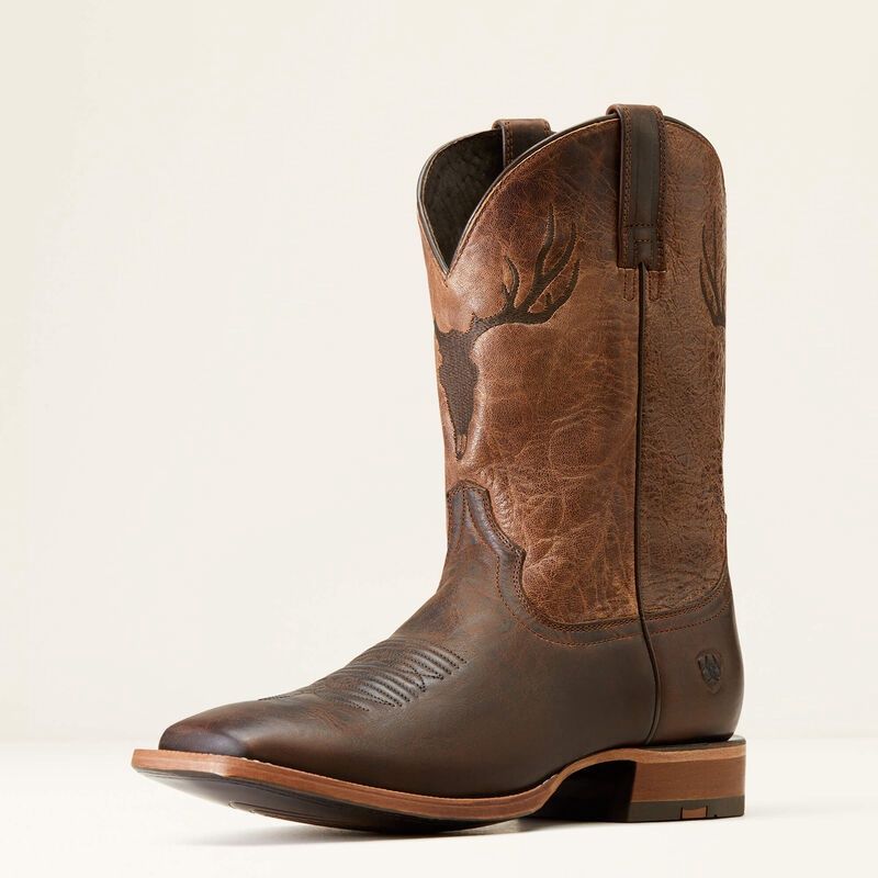 Dark Whiskey Crosshair Cowboy Boot