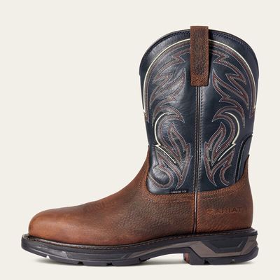 Brown Oiled Rowdy WorkHog XT Cottonwood Carbon Toe Work Boot