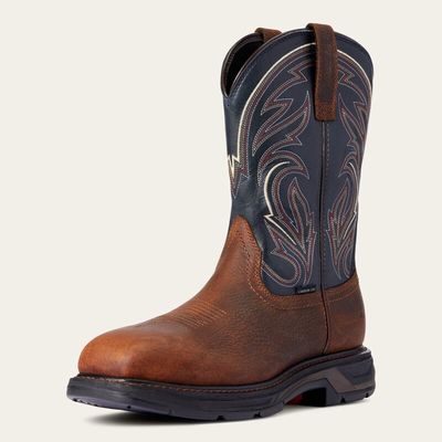 Brown Oiled Rowdy WorkHog XT Cottonwood Carbon Toe Work Boot