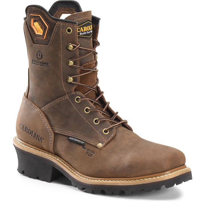 Men's Coppice 8" Waterproof Square Toe Safety Toe Logger Work Boot