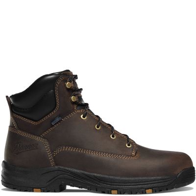 Caliper 6&quot; Waterproof Brown Work Boot
