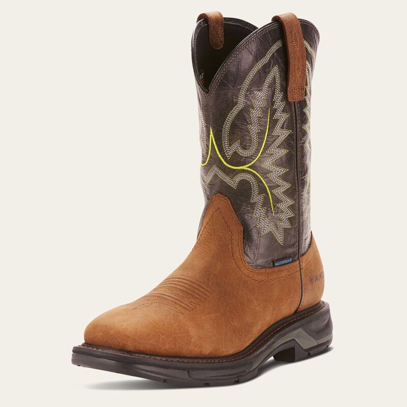 Tumbled Bark WorkHog XT Waterproof Work Boot