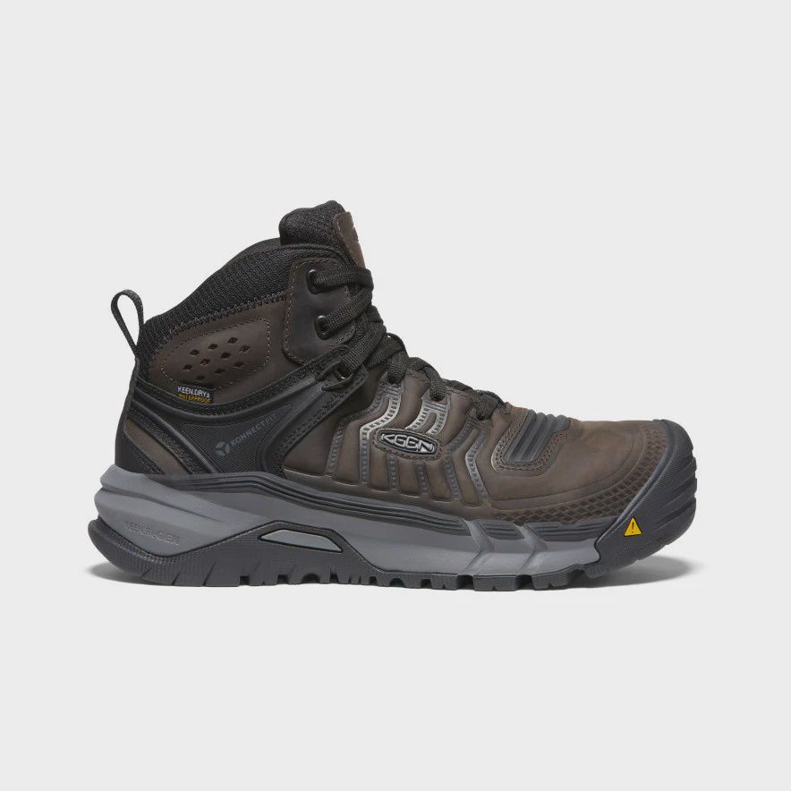 Men&#39;s Brown Kansas City+ Mid KBF Waterproof Soft Toe Boot
