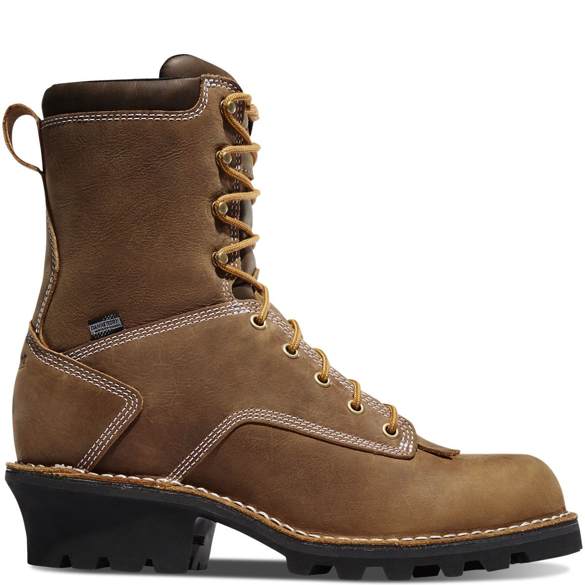 Logger 8&quot; Waterproof Brown Work Boot