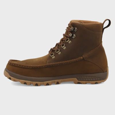 Distressed Saddle  6&quot; Driving Moc Hiker