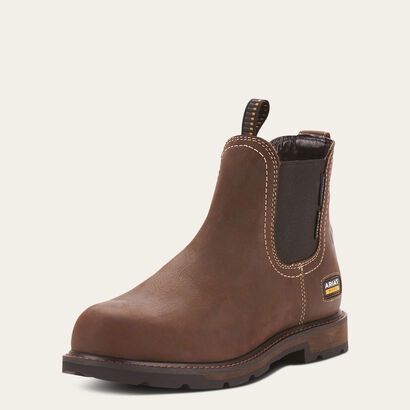 Men&#39;s Groundbreaker Chelsea Waterproof Steel Toe Work Boot