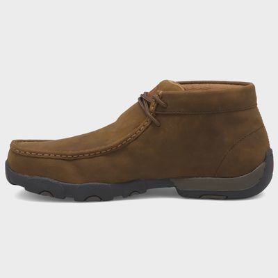 Chukka Driving Safety Toe Distressed Saddle Work Moc Shoe