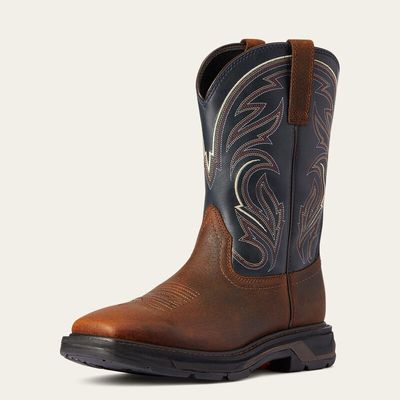 Brown Oiled Rowdy WorkHog XT Cottonwood Work Boot