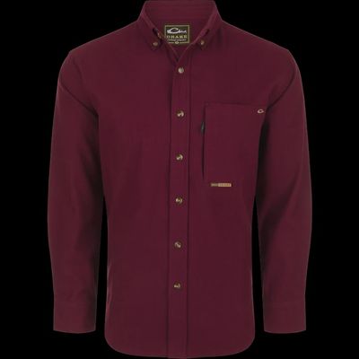 Autumn Brushed Twill Solid LS Shirt