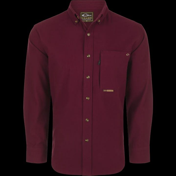 Autumn Brushed Twill Solid LS Shirt