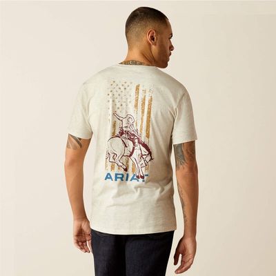 Rodeo Proud T-Shirt - Oatmeal Heather