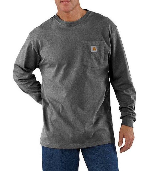 Men&#39;s Long Sleeve Workwear Crewneck T-Shirt