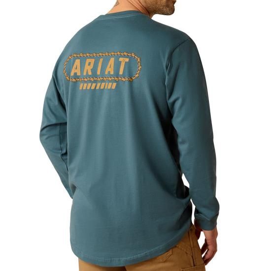 Rebar Cotton Strong Chainsaw Logo T-Shirt - Stargazer