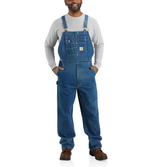 Men&#39;s Loose Fit Denim Bib Overall