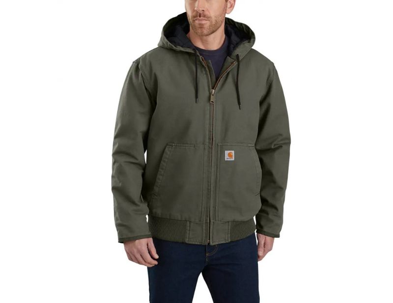 Men&#39;s Insulated Loose Fit Washed Duck Active Jacket