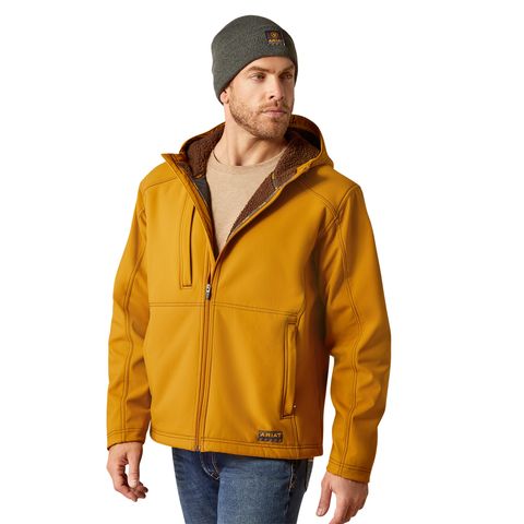 Rebar Sherpa Stretch Canvas Softshell Jacket - Golden Brown