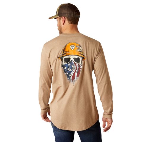 Rebar Workman Born For This Graphic T-Shirt - Oatmeal Heather