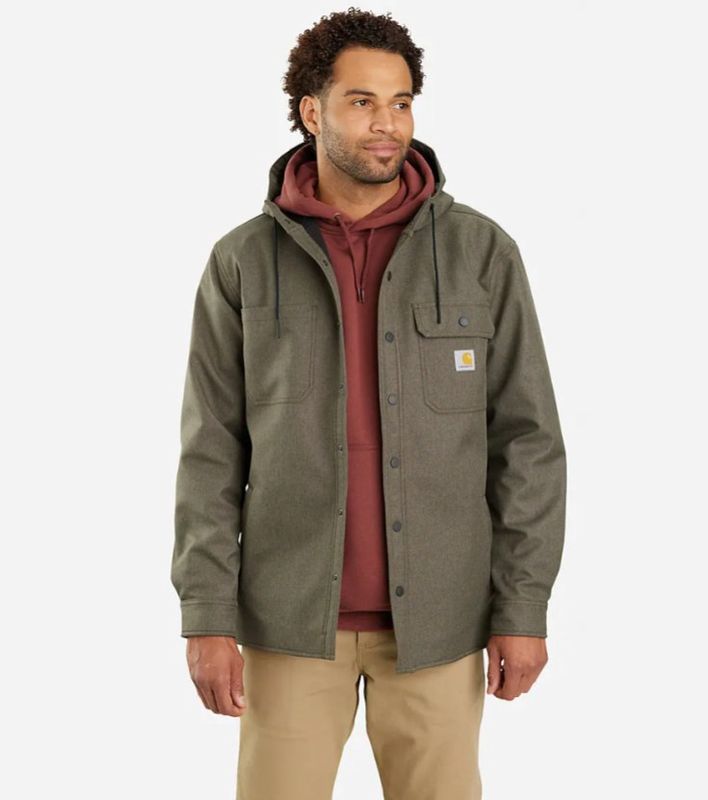 Rain Defender Hooded Shirt Jacket