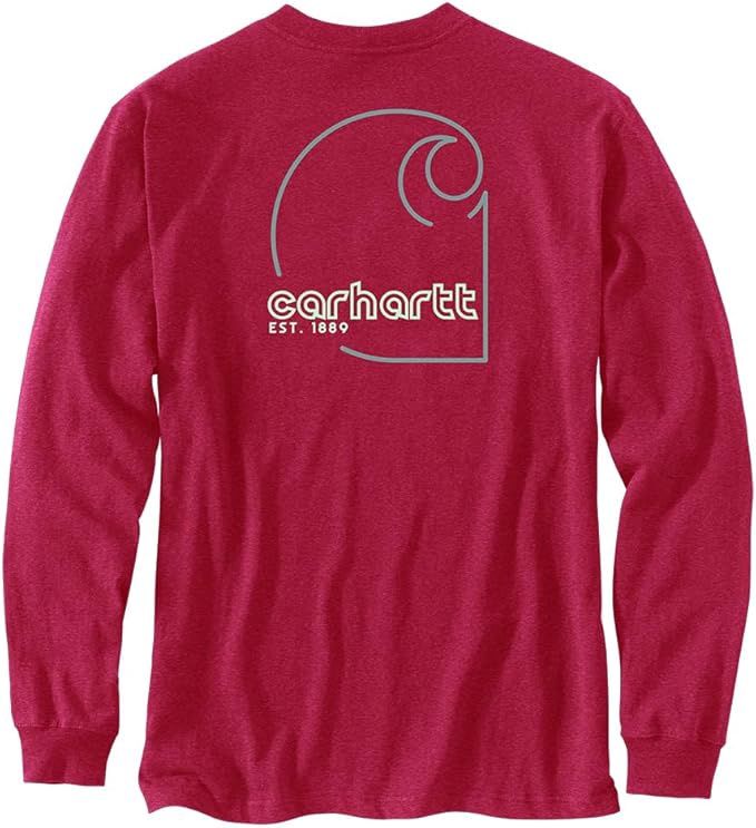 Loose Fit Heavyweight LS Pocket Graphic Tshirt