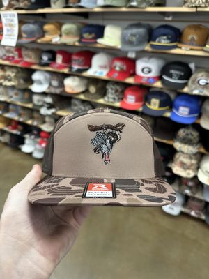 Hangin&#39; Tom 7 Panel Hat - Bark Duck Camo