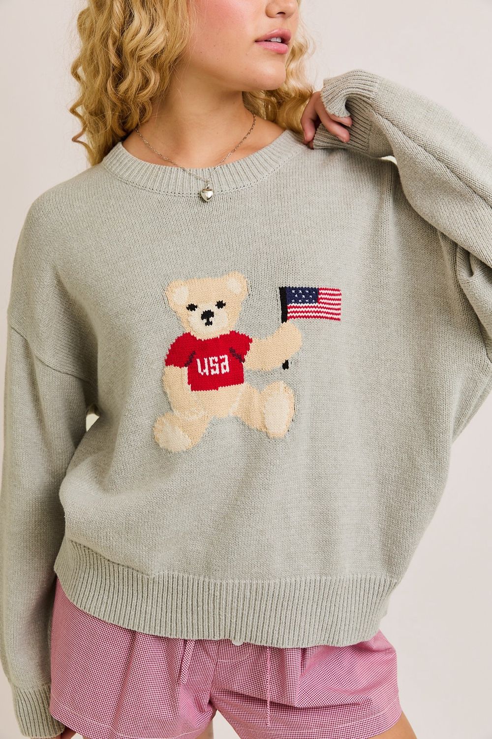 American Teddy Graphic Sweater