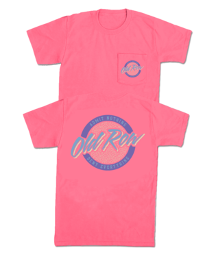 Circle Logo SS Pocket Tee-Crunchberry