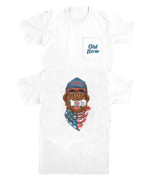 GBC Retro Can SS Pocket Tee-White
