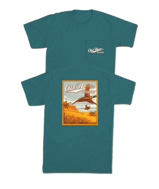 Outdoors Pheasant Hunt SS Pocket Tee-Green